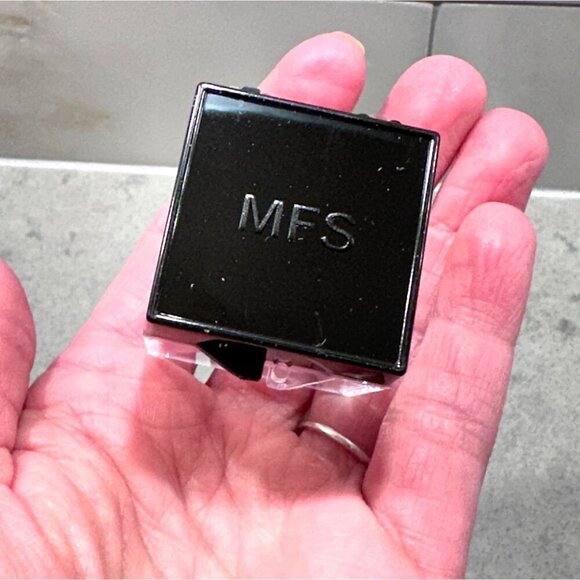 Clear Acrylic Cube Display Thumbnail Box Black Base w Hinge and Lid 1.25 Inches - Picture 5 of 7